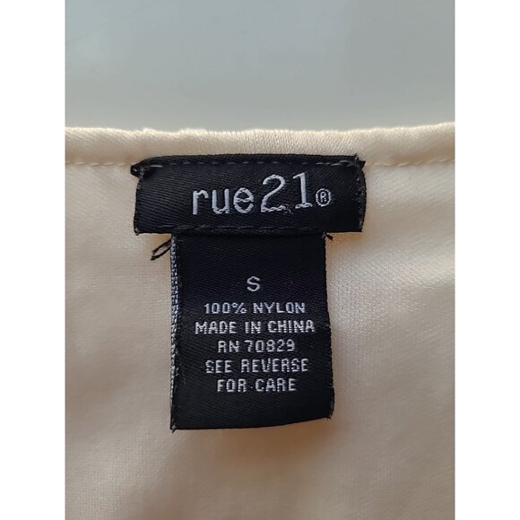 Womens Lace Smocked Waist Wide Sleeve Top Size S Ivory Peasant Cottagecore - Picture 8 of 9